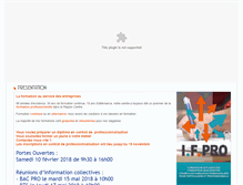 Tablet Screenshot of ifpro.fr
